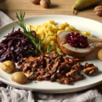 Mushrooms, Autumn, Traditional, Pear, Red Cabbage, Spätzle, Chnöpfli, Foodporn, Restaurant worthy, Recipe, Vegan, Best ever, Swiss